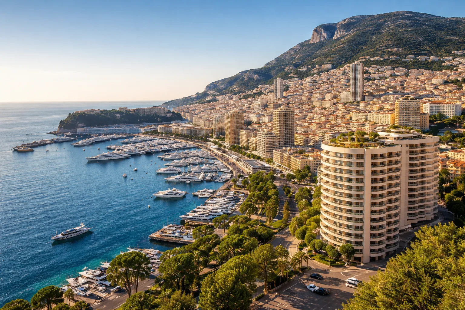 View of Monaco and Monte Carlo, home to CGPH Banque d’Affaires international office