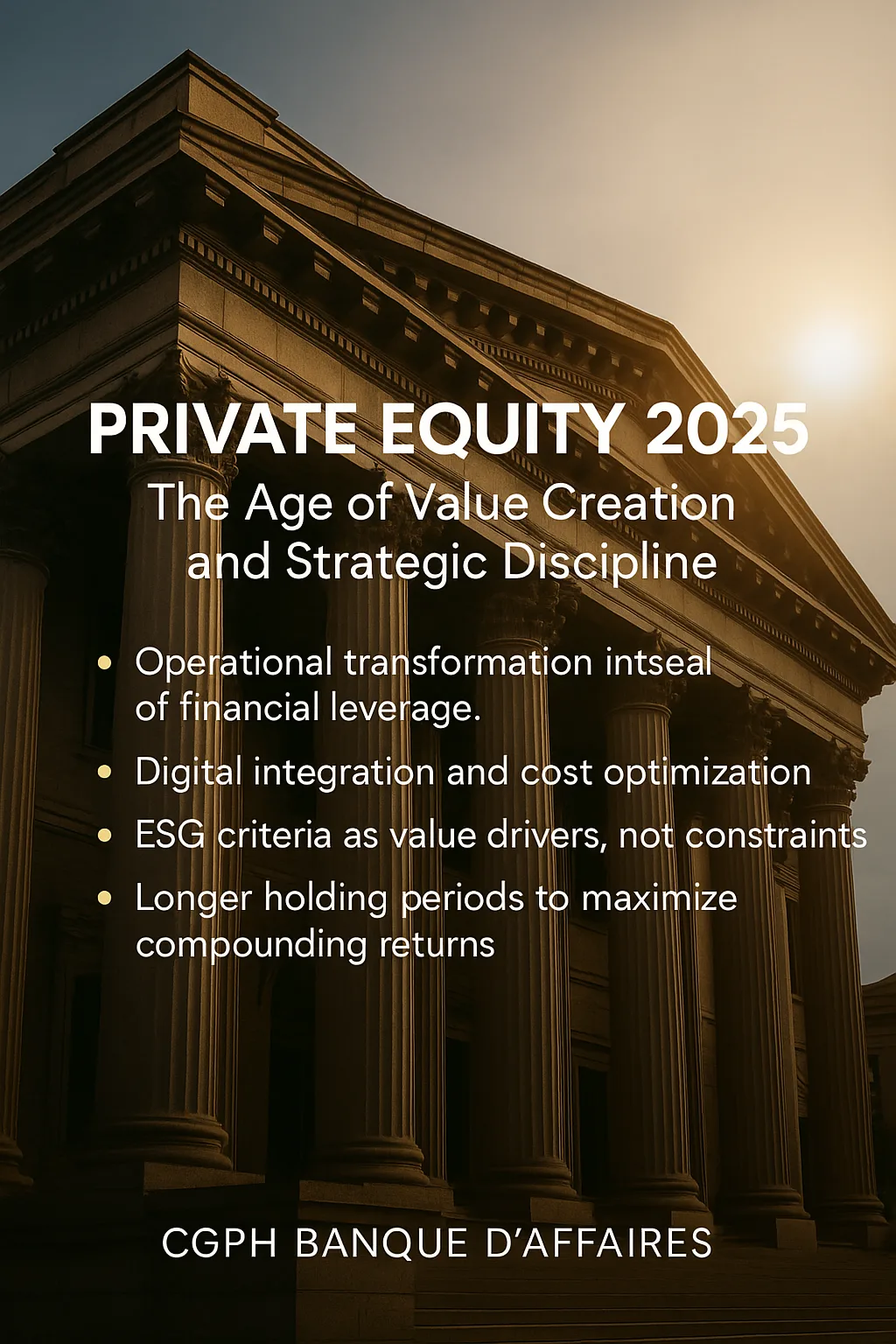 Private Equity 2025: The Age of Value Creation and Strategic Discipline